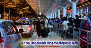 Sân bay Tân Sơn Nhất tạm dừng nhập cảnh