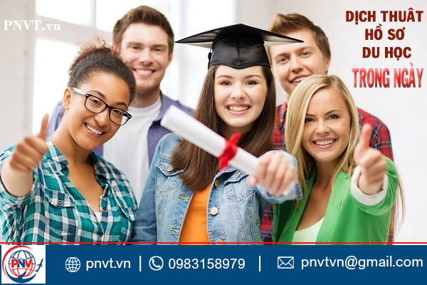 dịch thuật công chứng hồ sơ du học