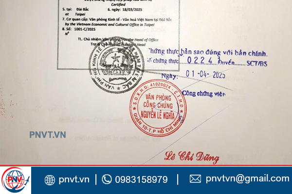 sao y chứng thực tại văn phòng công chứng tư nhân