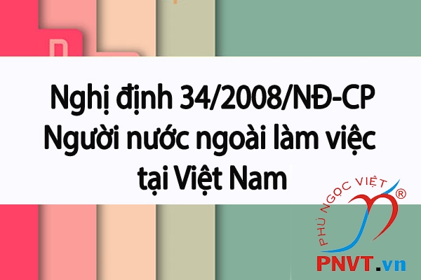 Nghị định số 34/2008/NĐ-CP