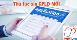 thủ tục làm giấy phép lao động