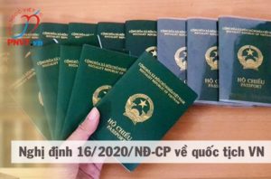 nghị định 16/2020/NĐ-CP quy định thi hành Luật Quốc tịch Việt Nam