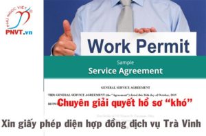 Xin cấp giấy phép lao động cho người nước ngoài là nhà cung cấp dịch vụ theo hợp đồng tại Việt Nam