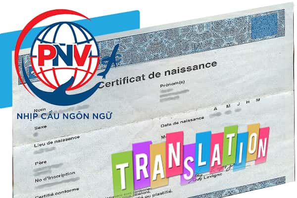 Dịch công chứng tiếng Pháp giấy khai sinh