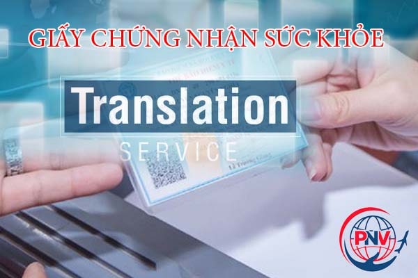 Dịch công chứng tiếng Anh giấy chứng nhận sức khỏe