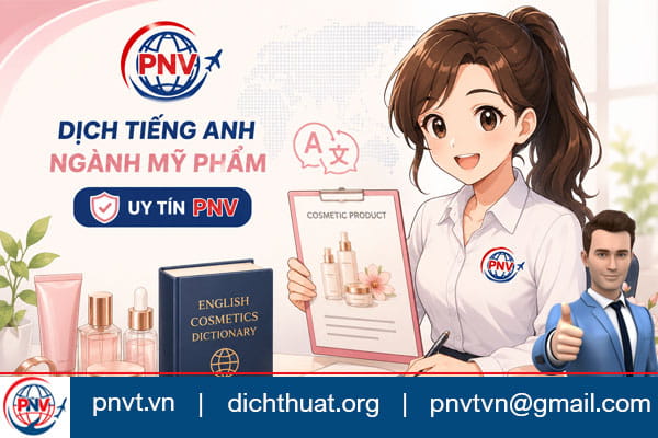 Dịch tiếng Anh ngành mỹ phẩm